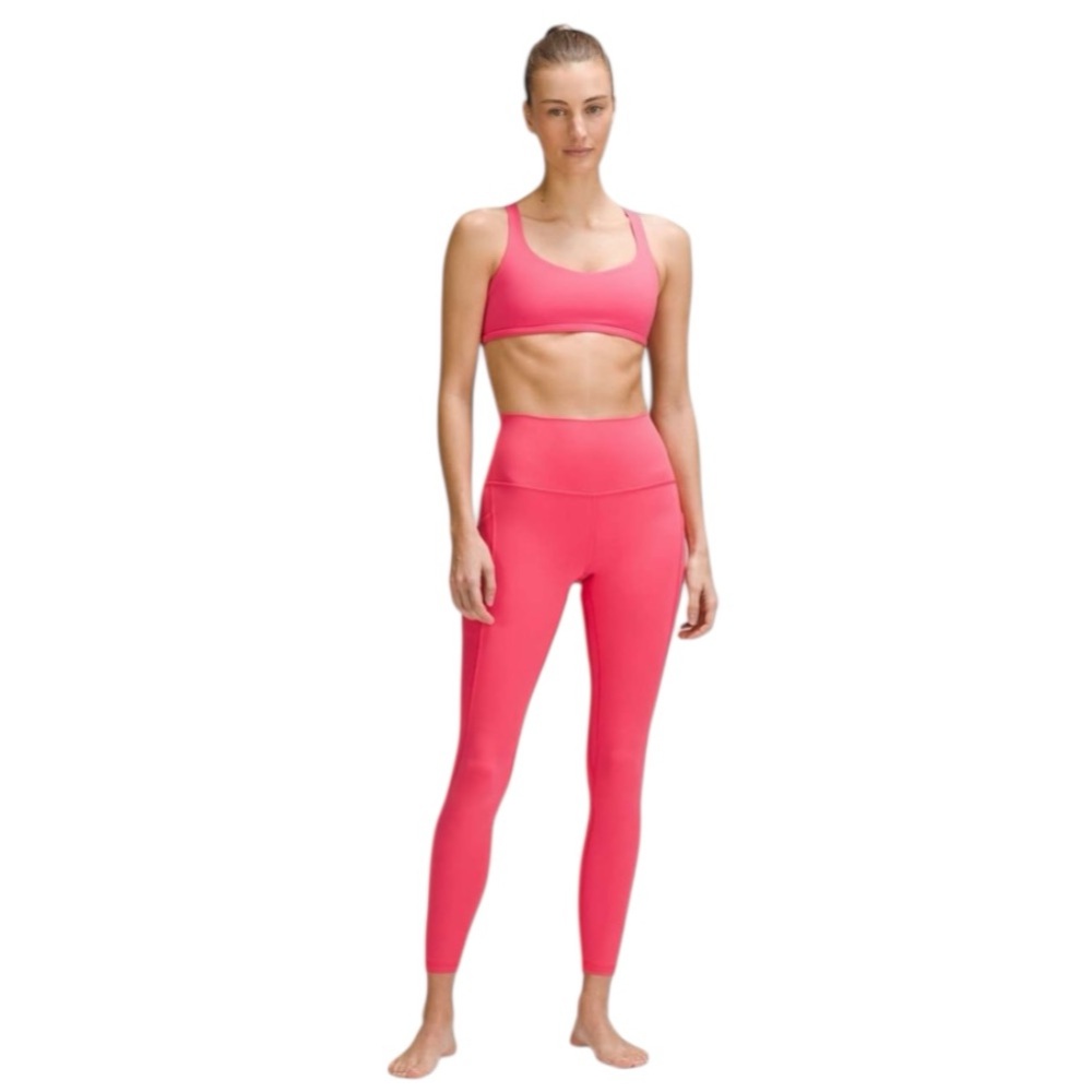 NWT LULULEMON Align Glaze Pink High Rise Pockets 25” Crop Leggings Size 14